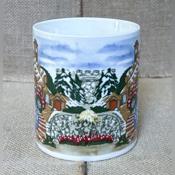 Vintage Gibson Storybook Cottage Coffee Mug Cup Rustic Country Hygge Fairytale - Picture 2 of 6